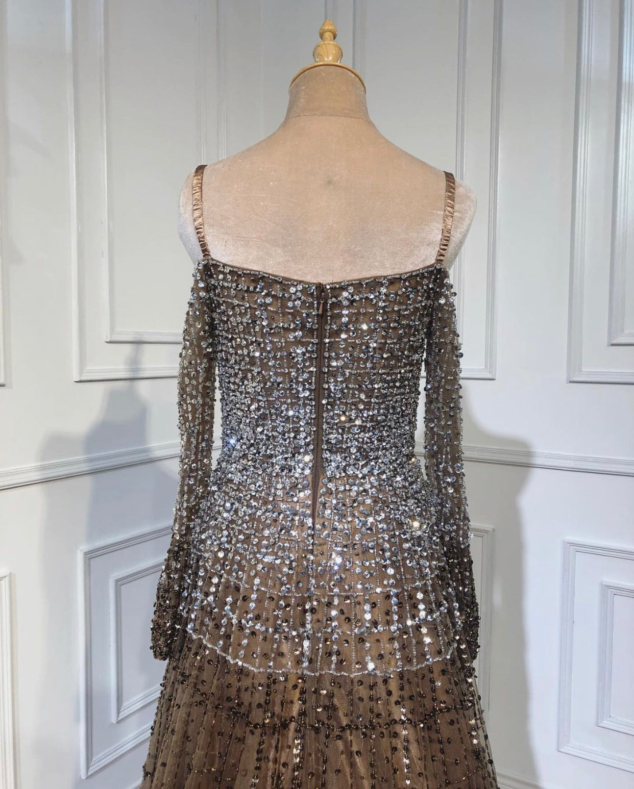 Mona - Beaded Embellished Gown Mscooco.co.uk