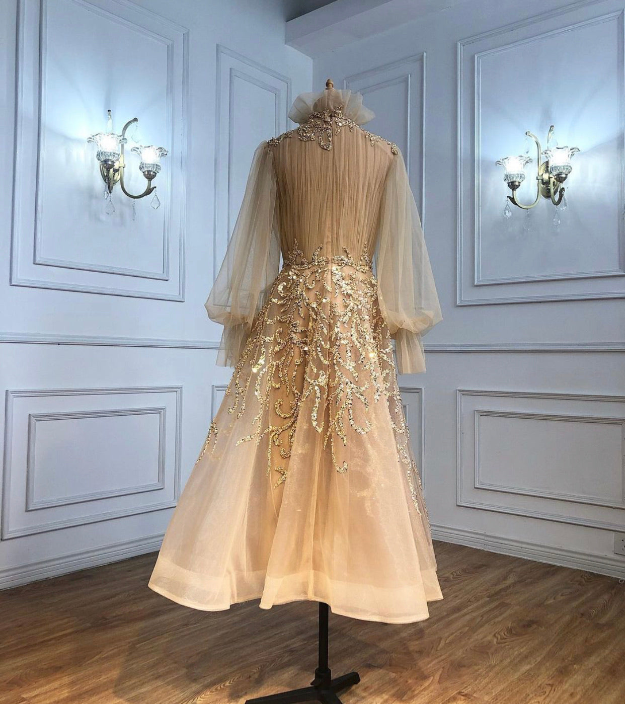 Saoirse A-Line Luxury Beading Evening Dress Mscooco.co.uk