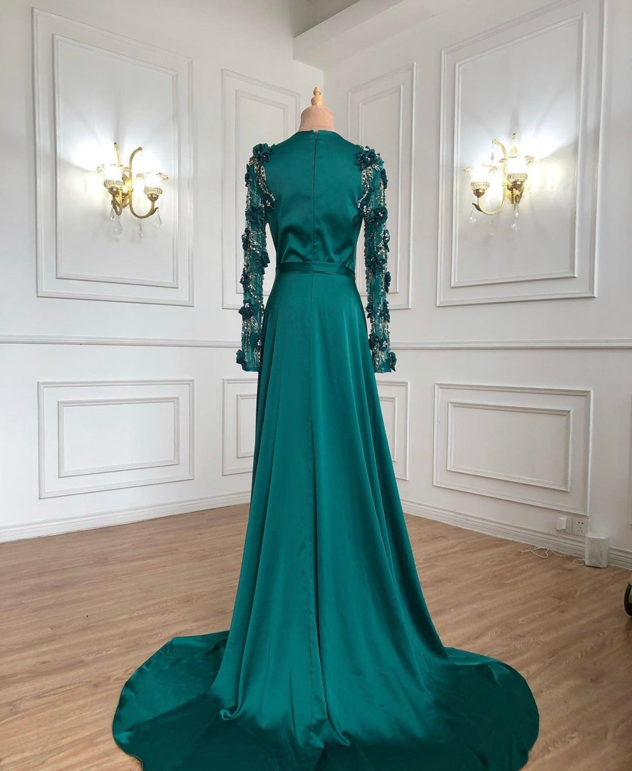 Emerald Formal Evening Dress Mscooco.co.uk