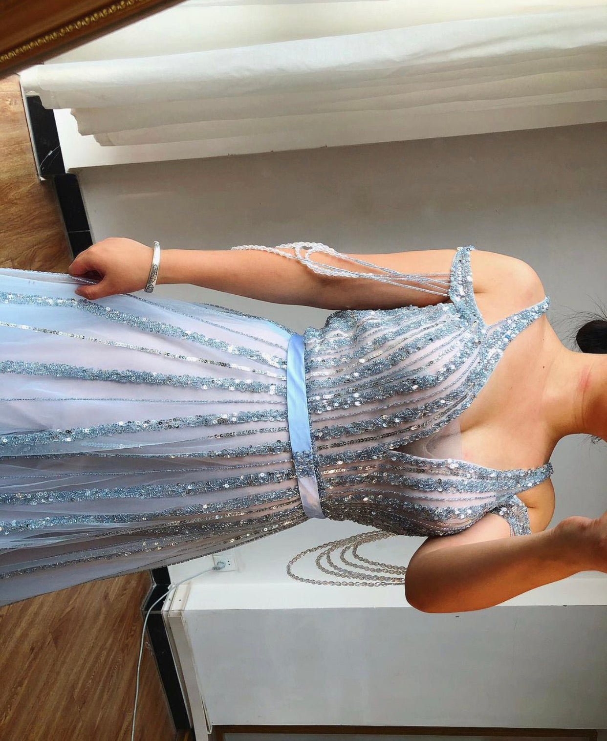 Simone Luxury Beading Sparkle Formal Dress Mscooco.co.uk