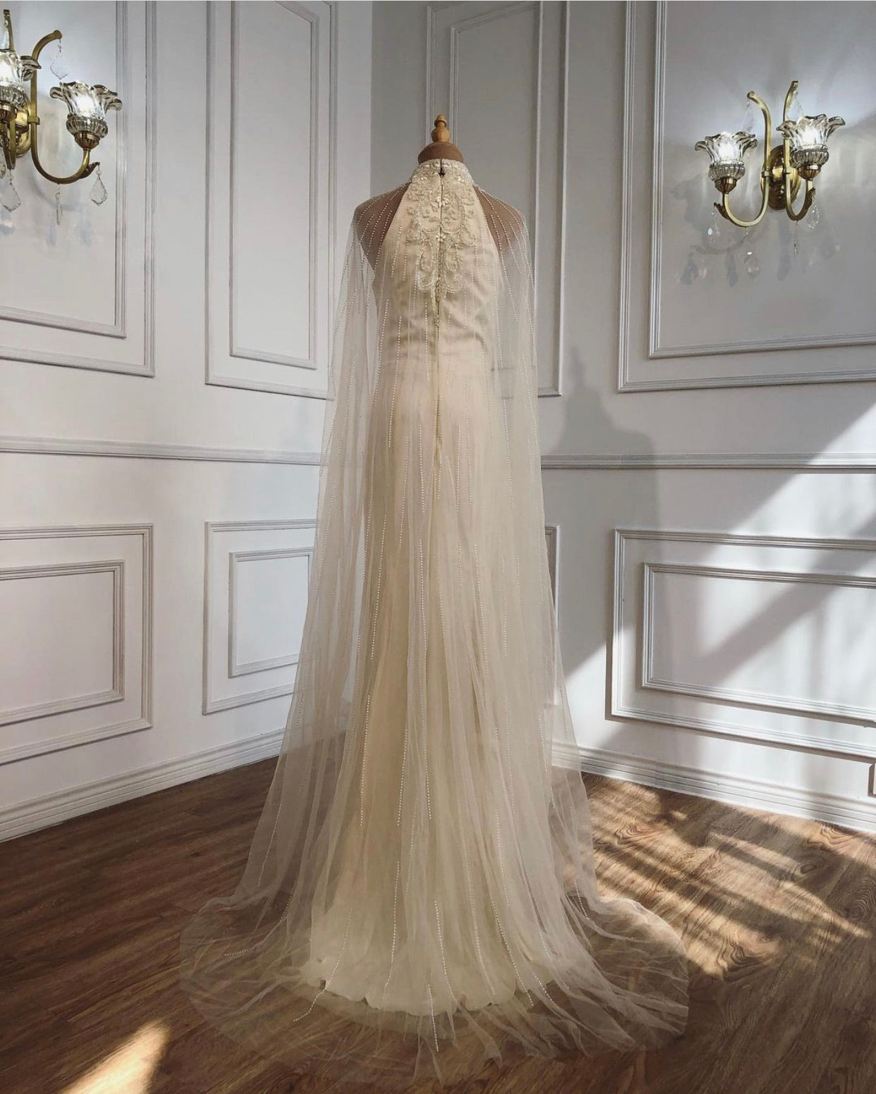 Kaira Luxury Beading With Train Evening Dress Mscooco.co.uk