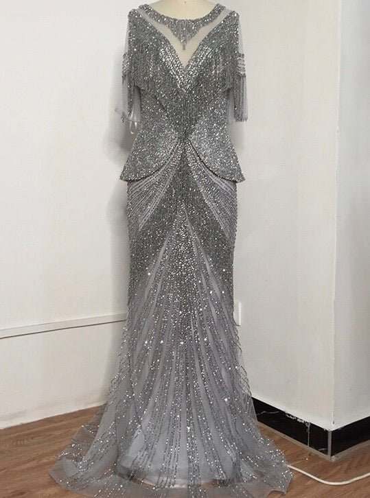 JOVA Luxe Tassel Beading Maxi Dress - Mscooco.co.uk