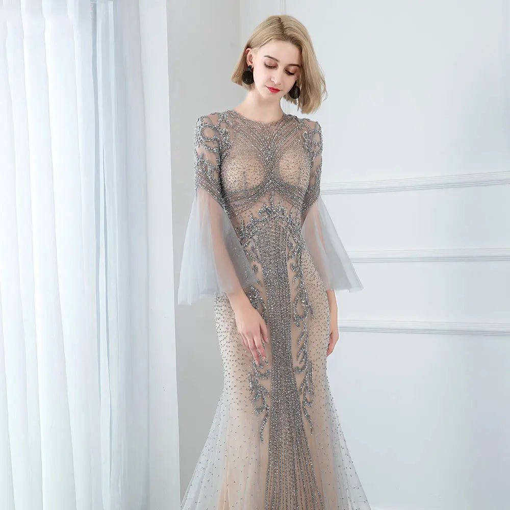 Kamila Beading Embellished Evening Dress - Mscooco.co.uk