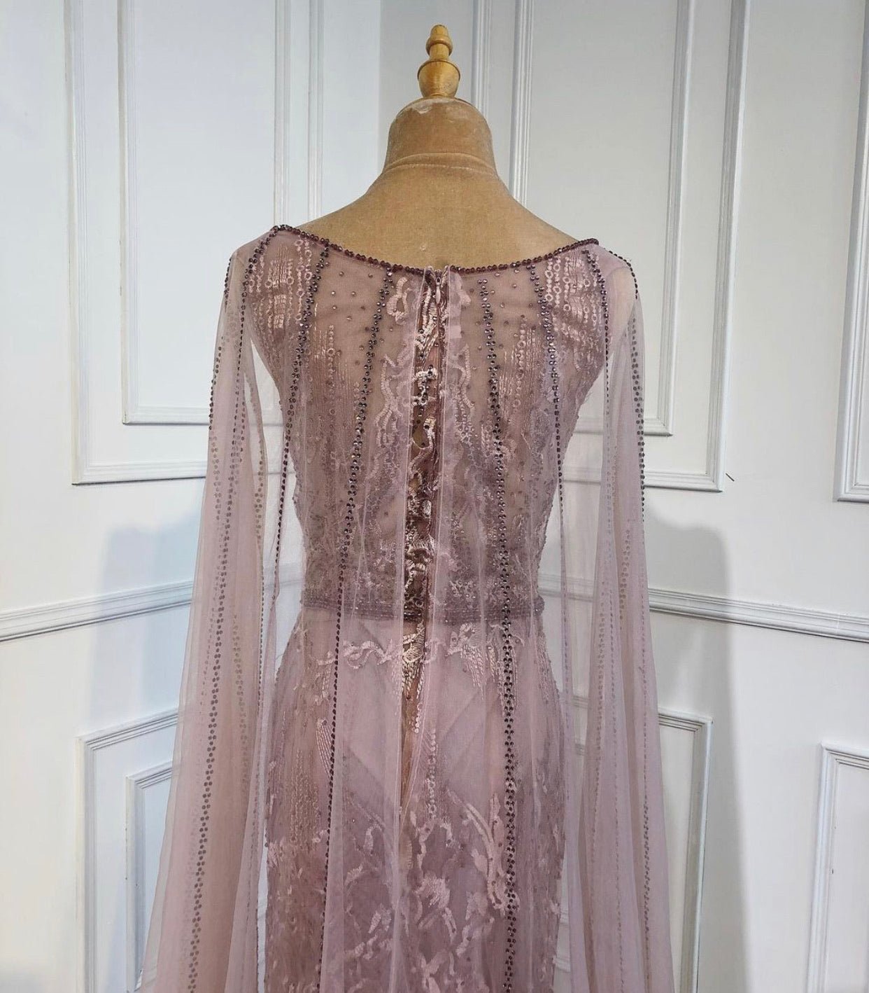 Kenneth luxurious Mermaid Beading Evening Dress - Mscooco.co.uk