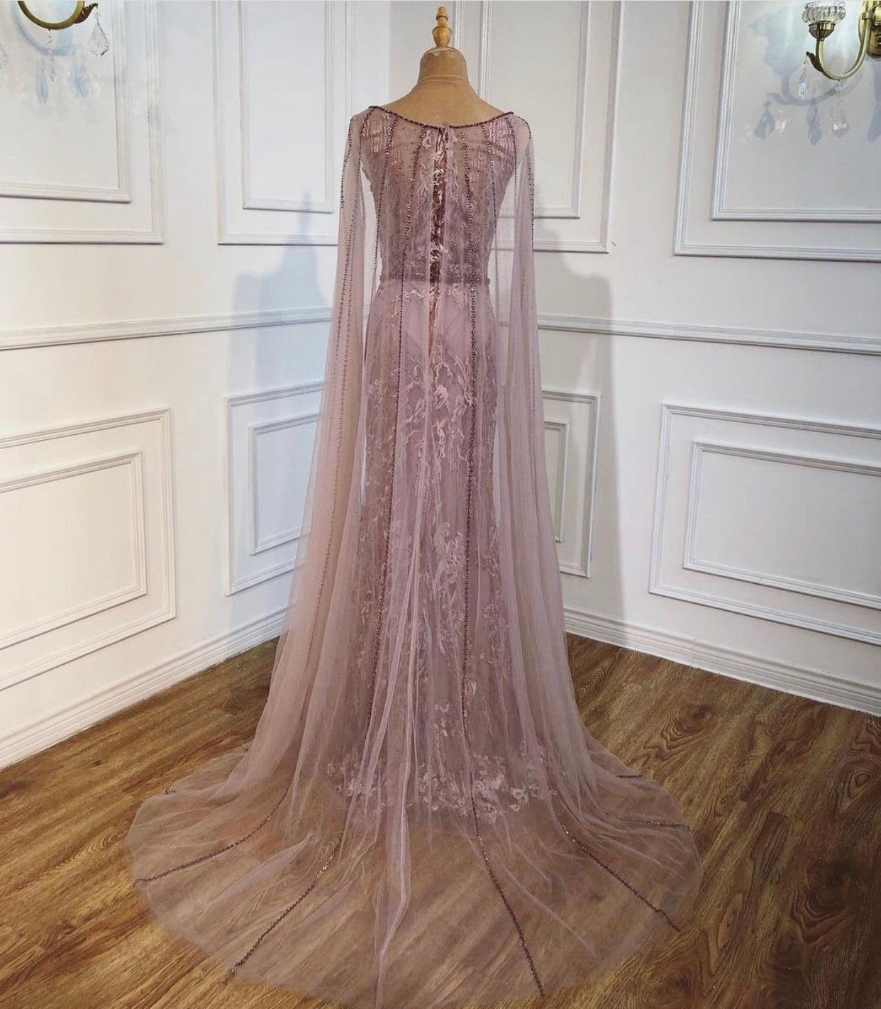 Kenneth luxurious Mermaid Beading Evening Dress - Mscooco.co.uk