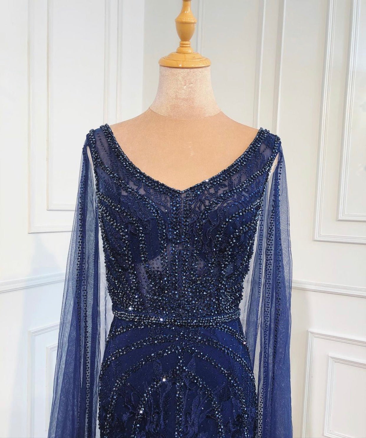 Kenneth luxurious Mermaid Beading Evening Dress - Mscooco.co.uk