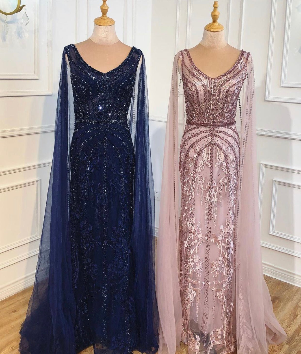Kenneth luxurious Mermaid Beading Evening Dress - Mscooco.co.uk