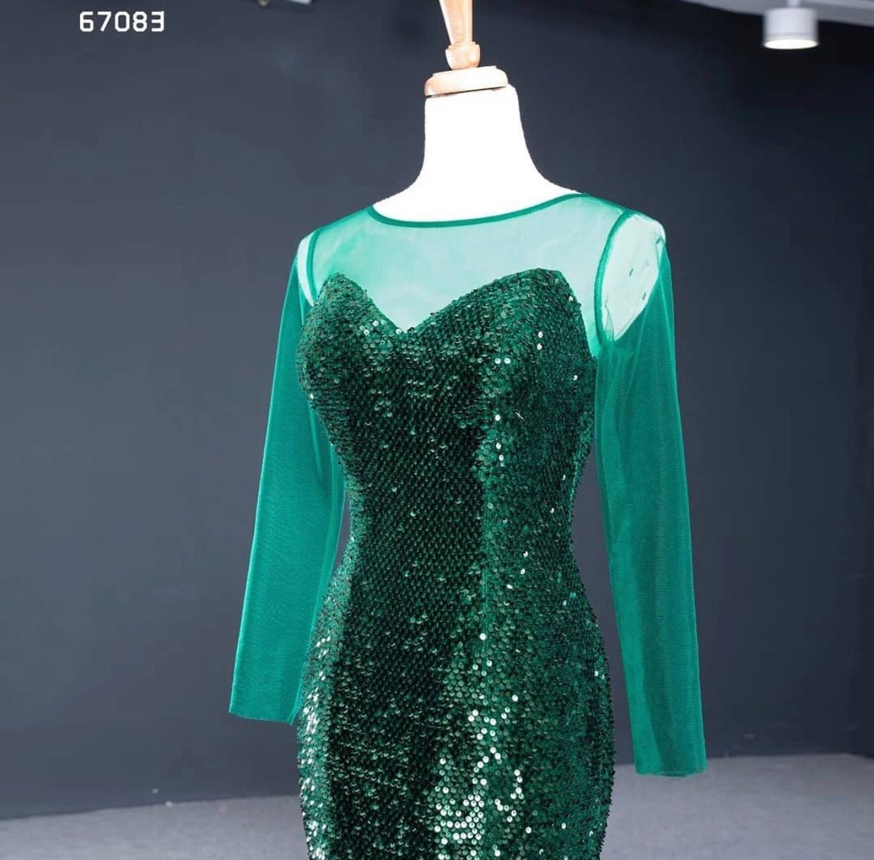 Klara Sequined Gown - Mscooco.co.uk