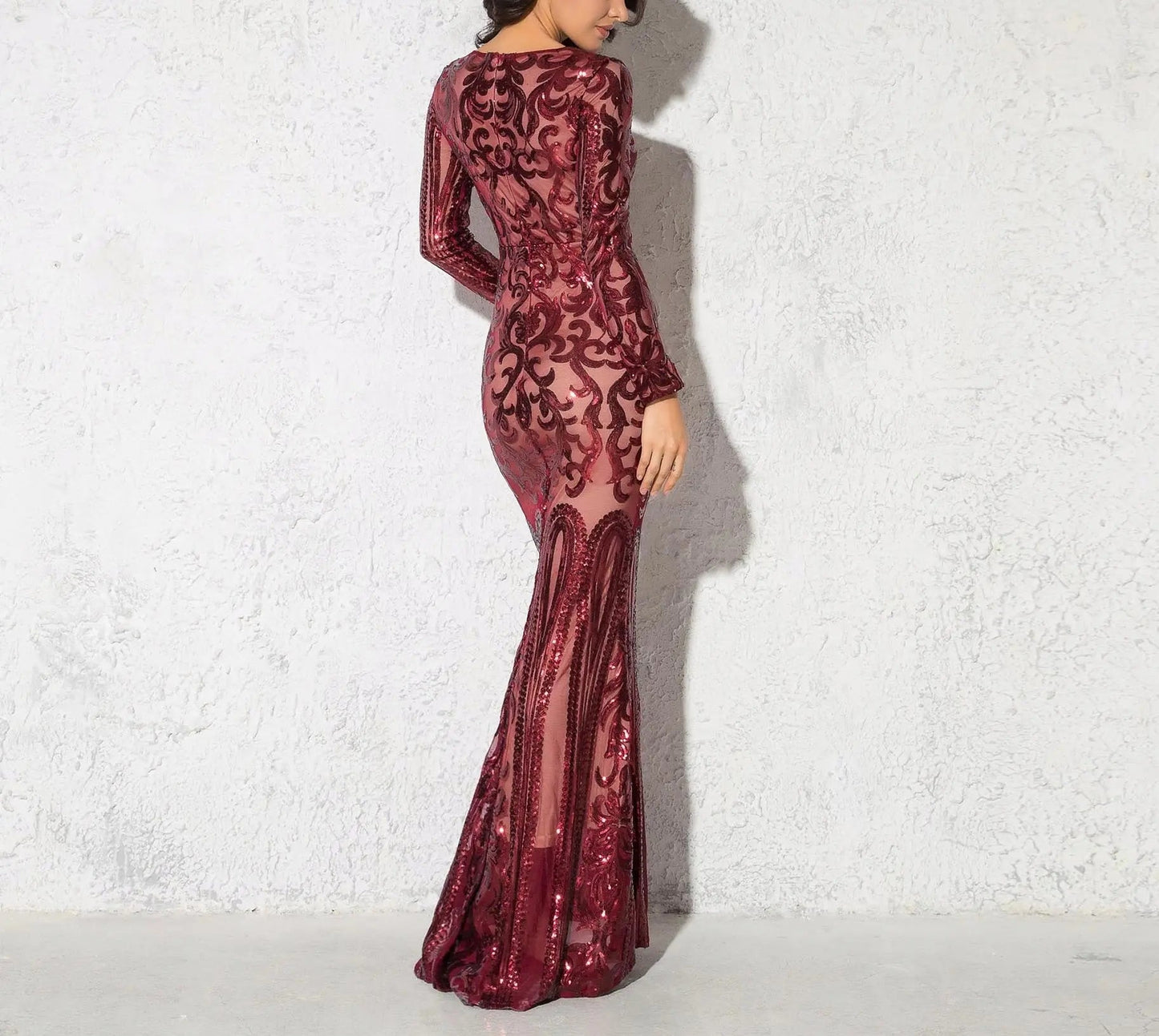 Kseniya - Burgundy - Mscooco.co.uk