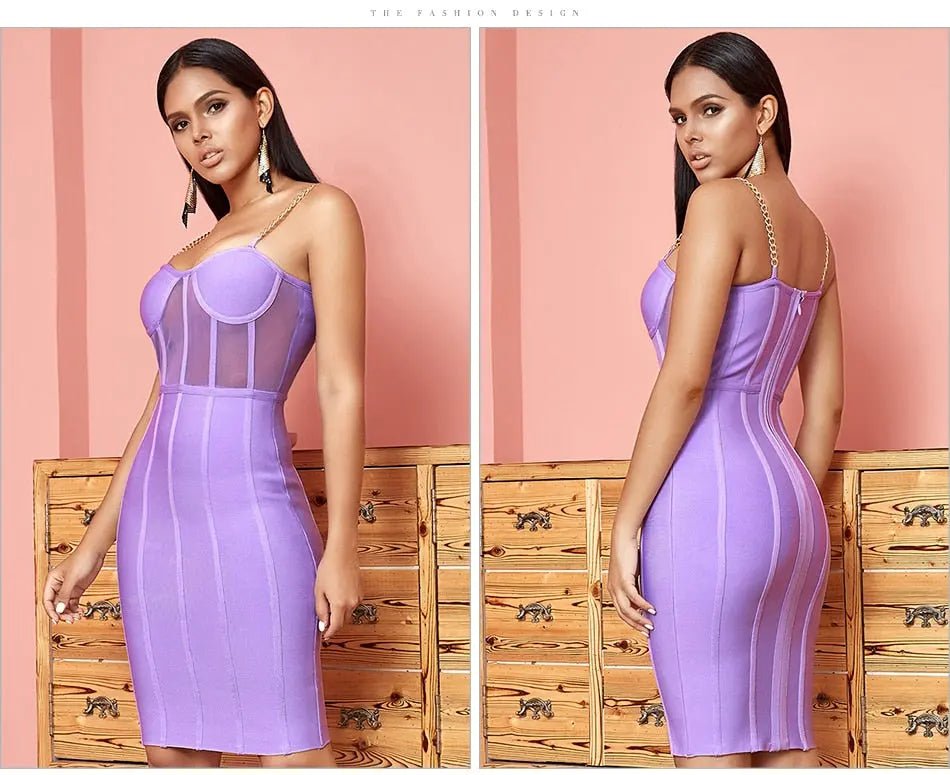 Lace Bodycon Runway Bandage Dress - Mscooco.co.uk