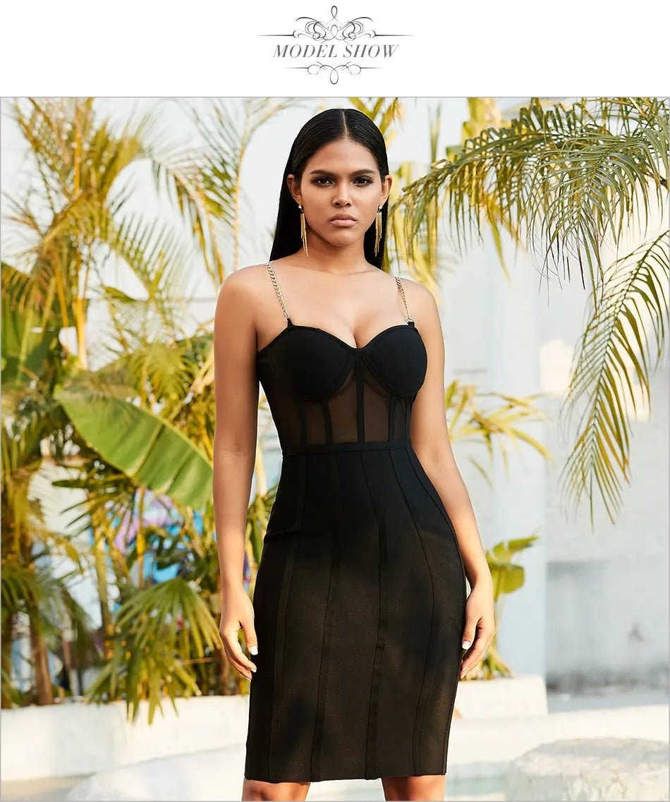 Lace Bodycon Runway Bandage Dress - Mscooco.co.uk