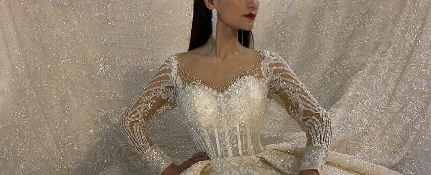 Lace wedding dress - Mscooco.co.uk