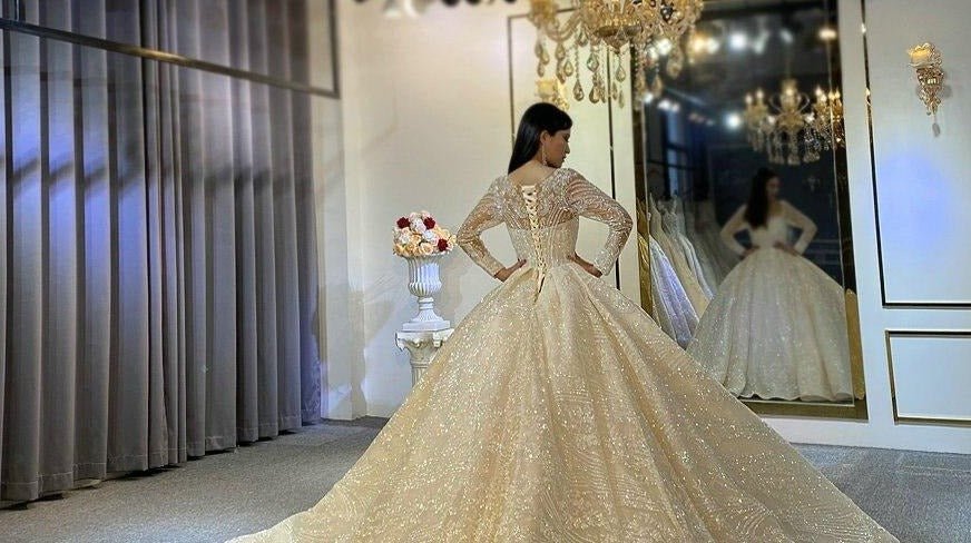 Lace wedding dress - Mscooco.co.uk