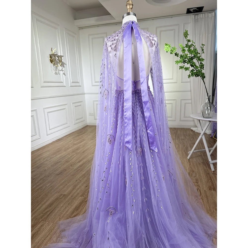 Laurent Luxurious Heavily Beaded Embellished Evening Dress - Mscooco.co.uk