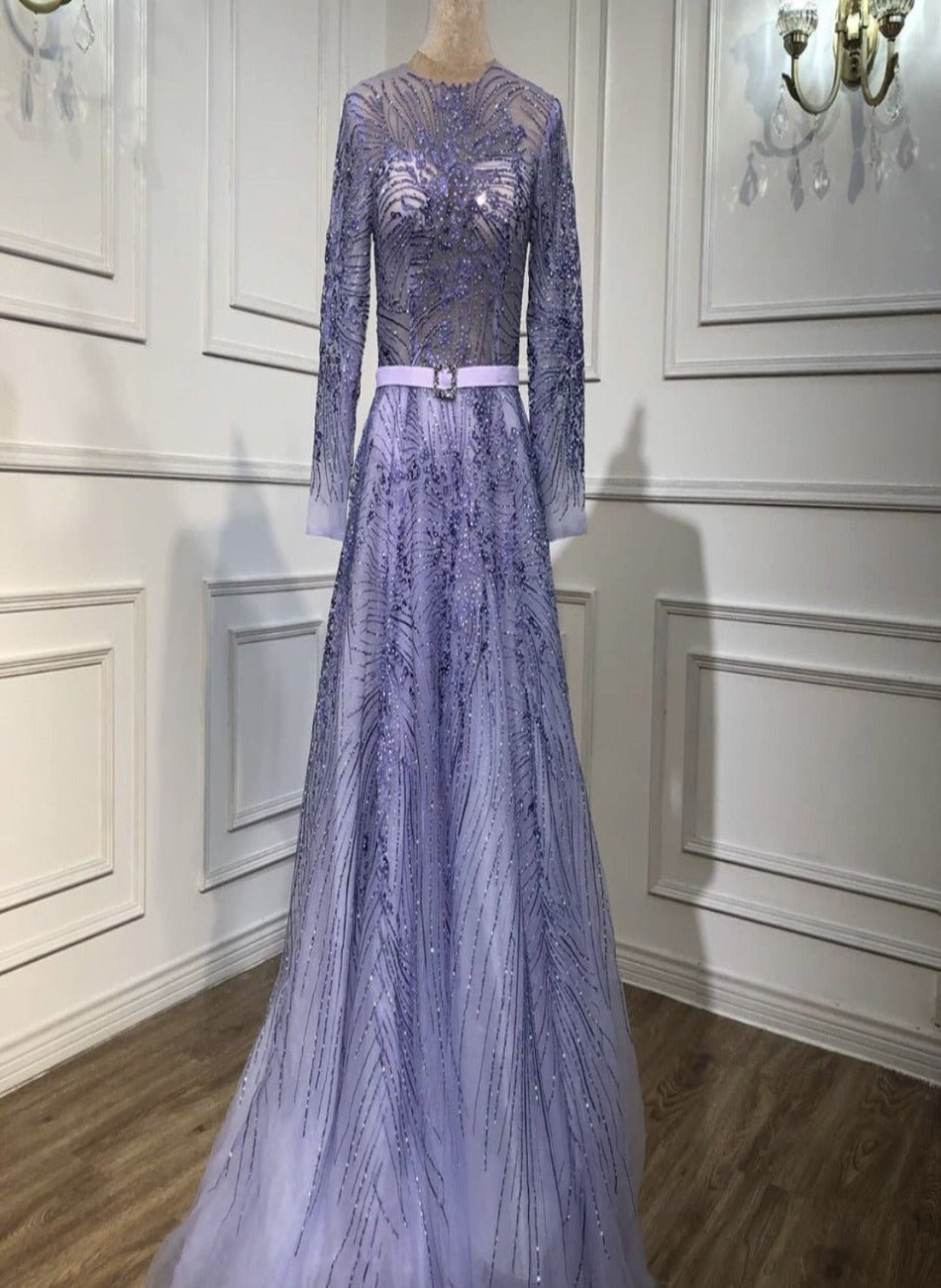 Leilani Beading Embellished Evening Dress - Mscooco.co.uk