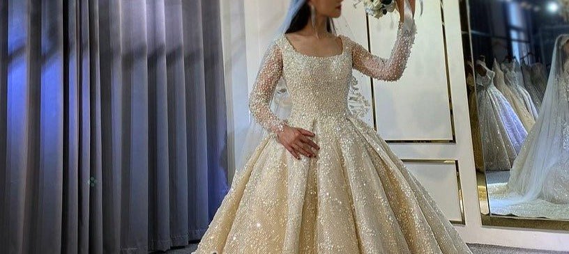 Long Sleeves Lace Wedding Dress 2021 - Mscooco.co.uk