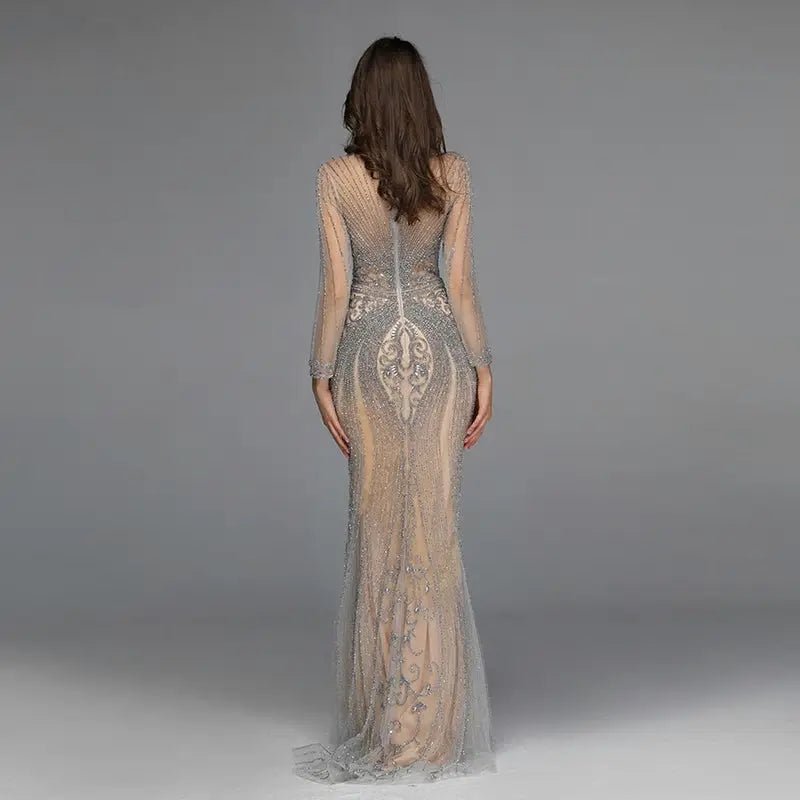 Luriana Beading Embellished Evening Dress - Mscooco.co.uk