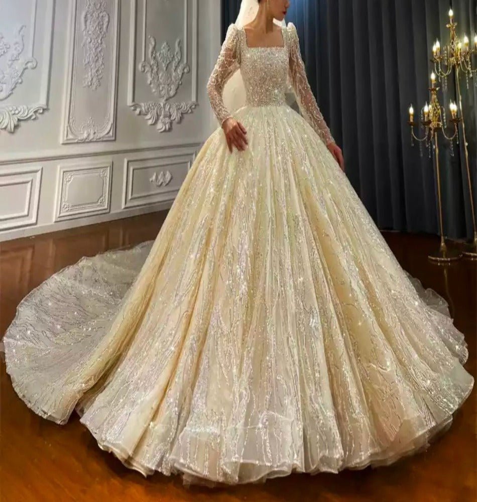 Luxury Classic Design Wedding Gown - Mscooco.co.uk