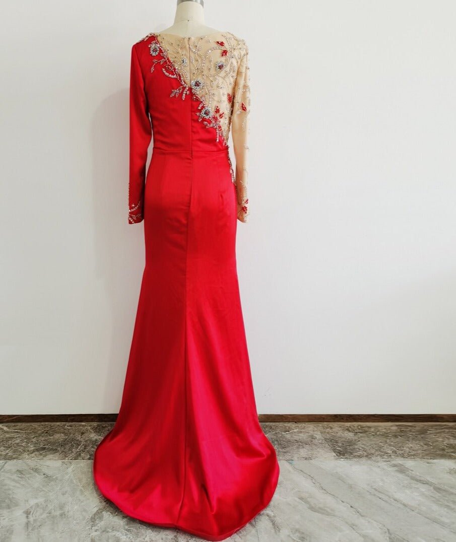 Luxury Diamond Mermaid Beading Formal Dress - Mscooco.co.uk