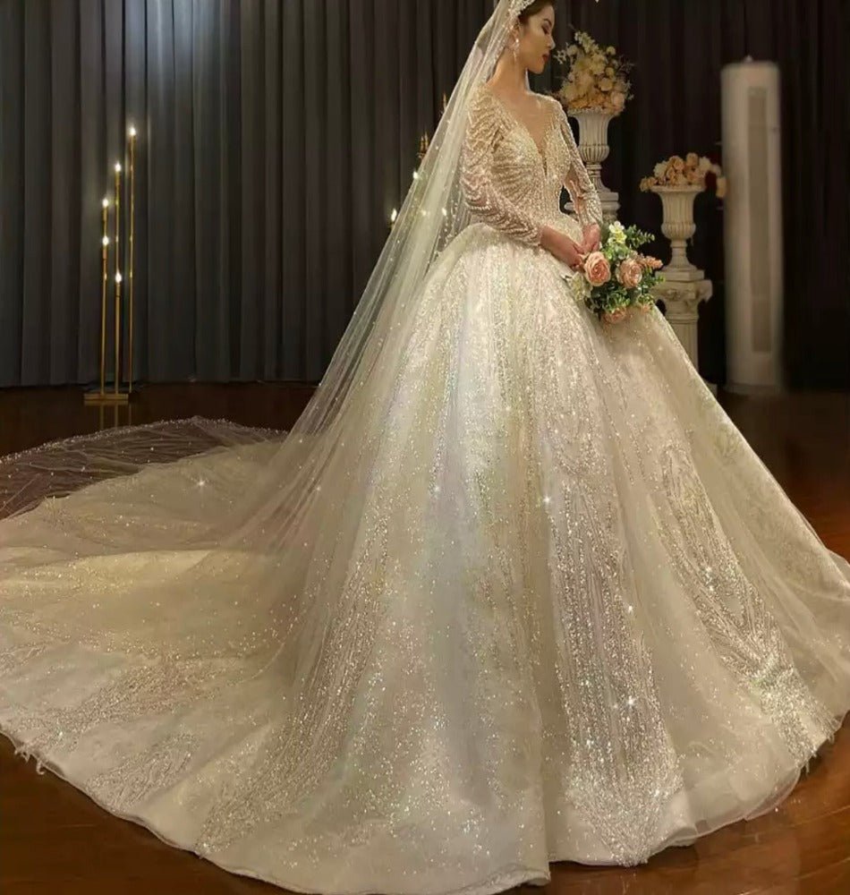 Luxury Royal Dubai Design Wedding Dress - Mscooco.co.uk