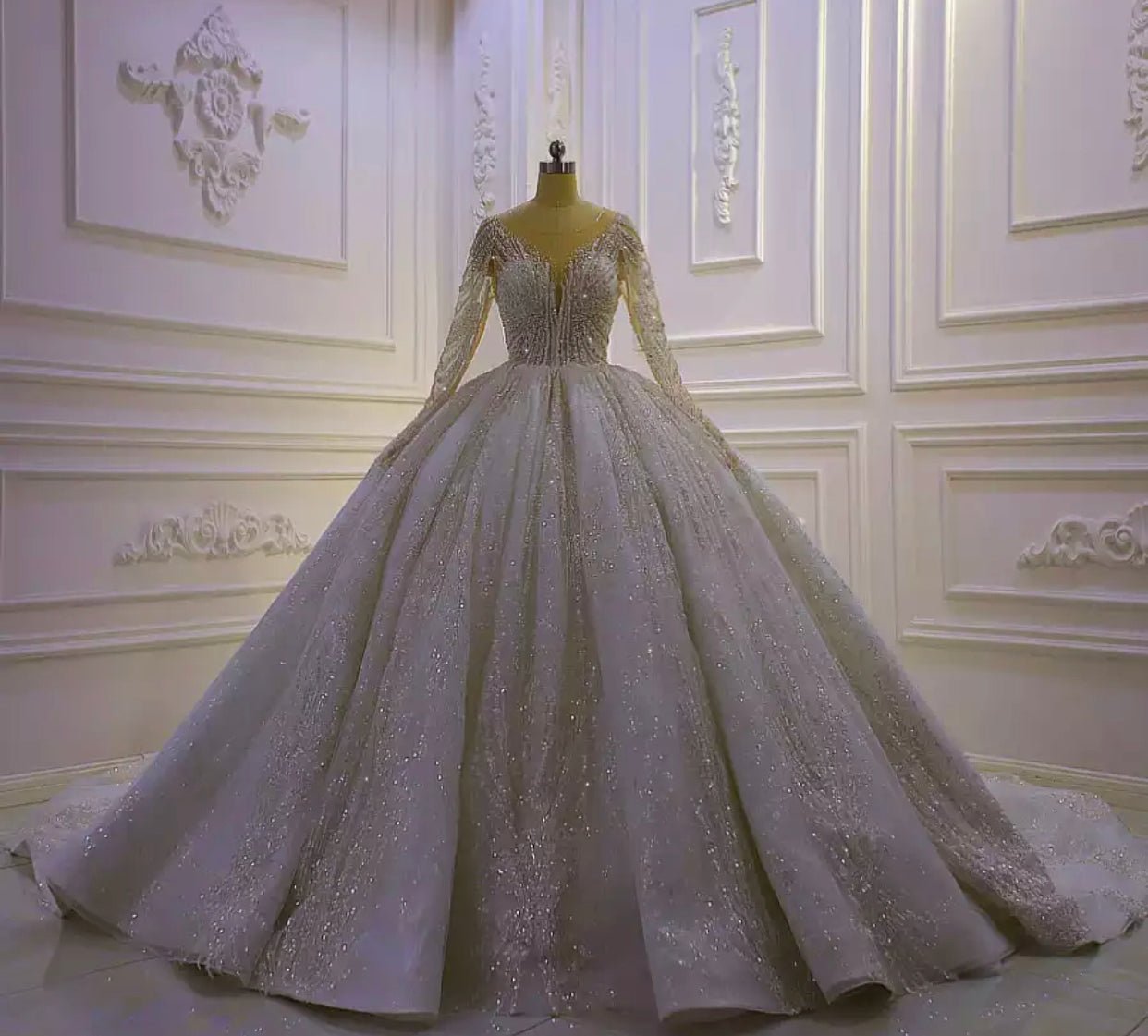 Luxury Royal Dubai Design Wedding Dress - Mscooco.co.uk