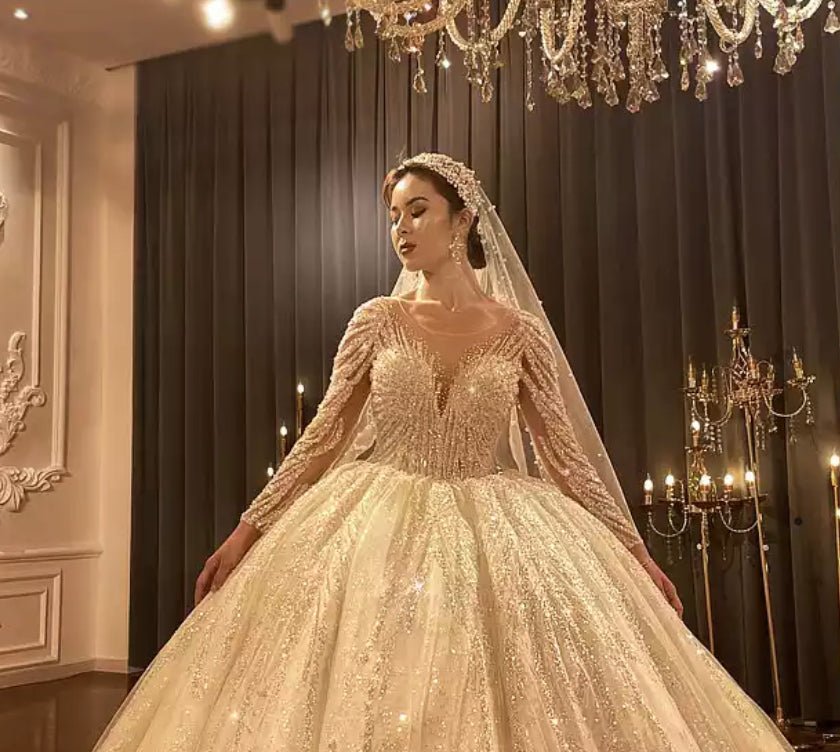 Luxury Royal Dubai Design Wedding Dress - Mscooco.co.uk