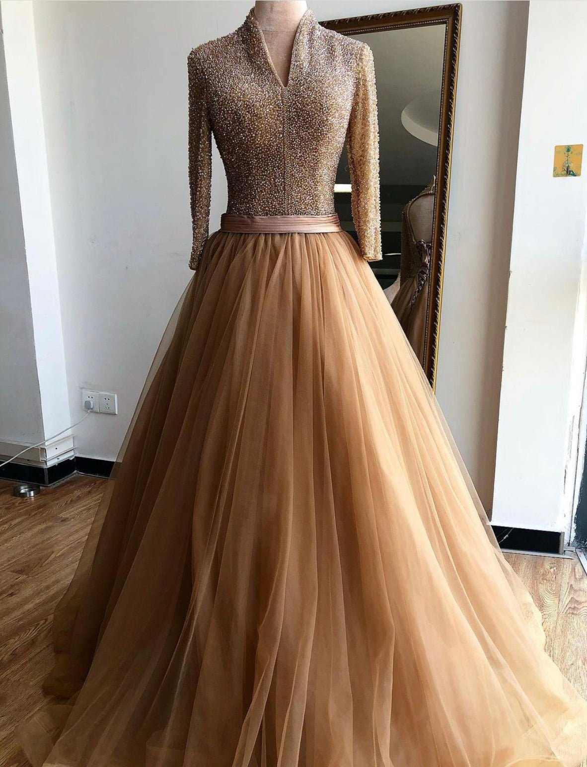 Mathilde Lace Up Tulle Formal Dress - Mscooco.co.uk