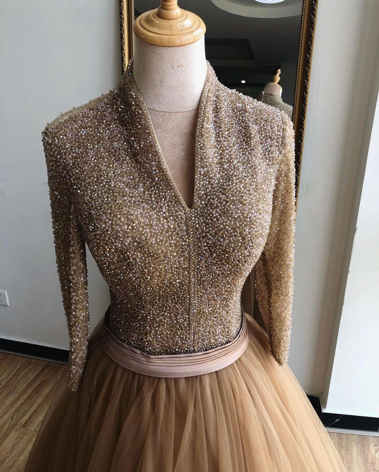 Mathilde Lace Up Tulle Formal Dress - Mscooco.co.uk