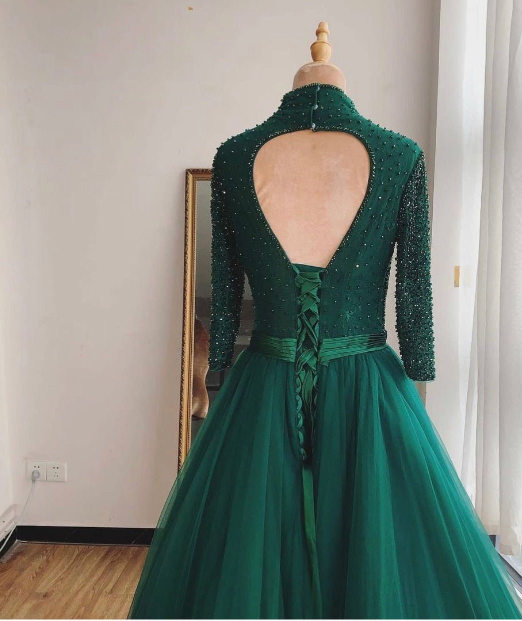 Mathilde Lace Up Tulle Formal Dress - Mscooco.co.uk