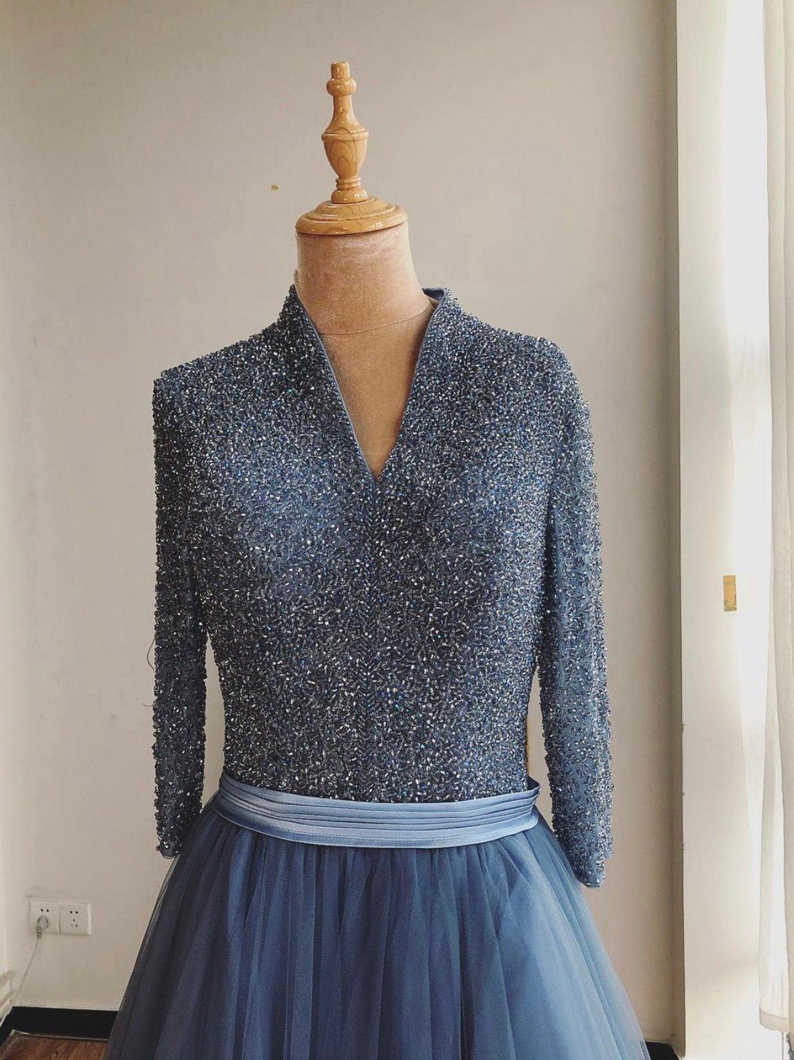 Mathilde Lace Up Tulle Formal Dress - Mscooco.co.uk