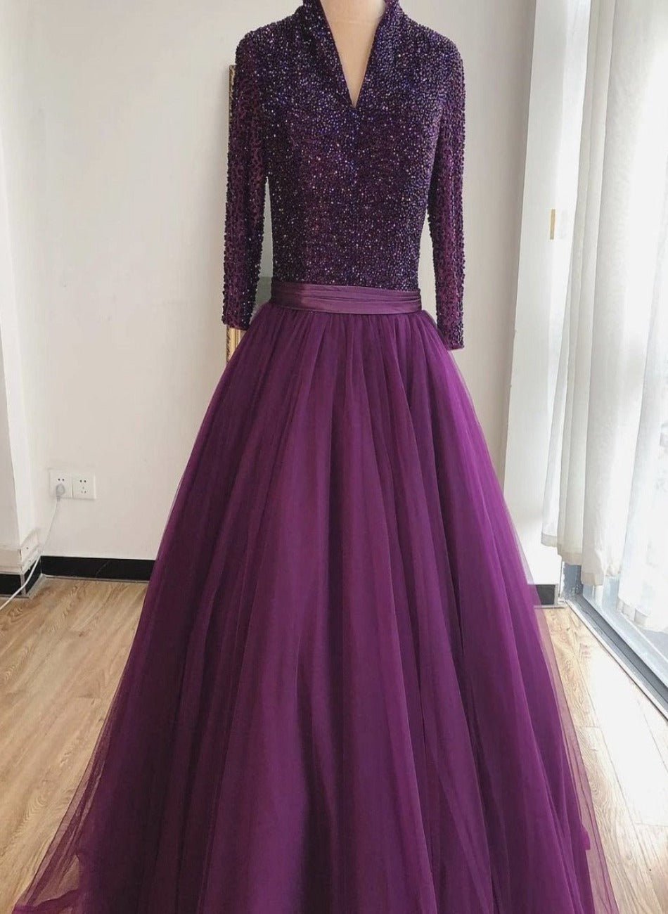 Mathilde Lace Up Tulle Formal Dress - Mscooco.co.uk