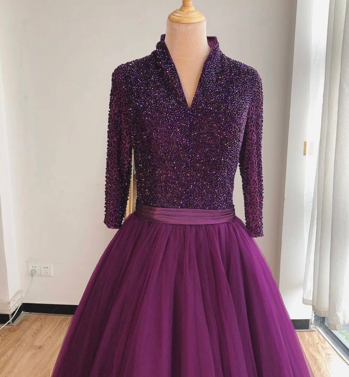 Mathilde Lace Up Tulle Formal Dress - Mscooco.co.uk