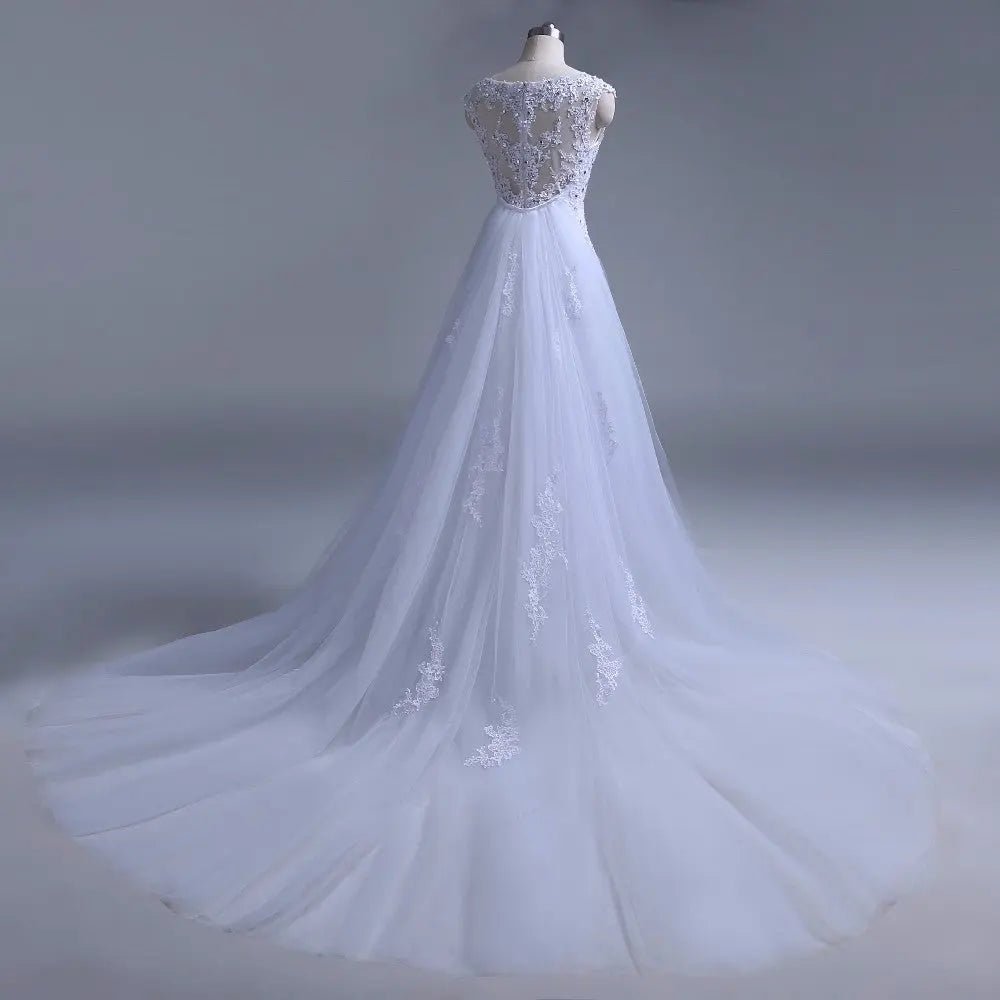 Mermaid Embroidered Bridal Gown - Mscooco.co.uk