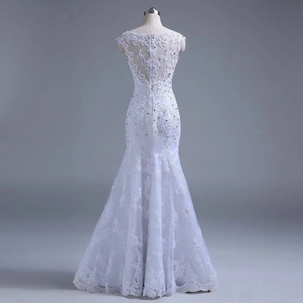 Mermaid Embroidered Bridal Gown - Mscooco.co.uk