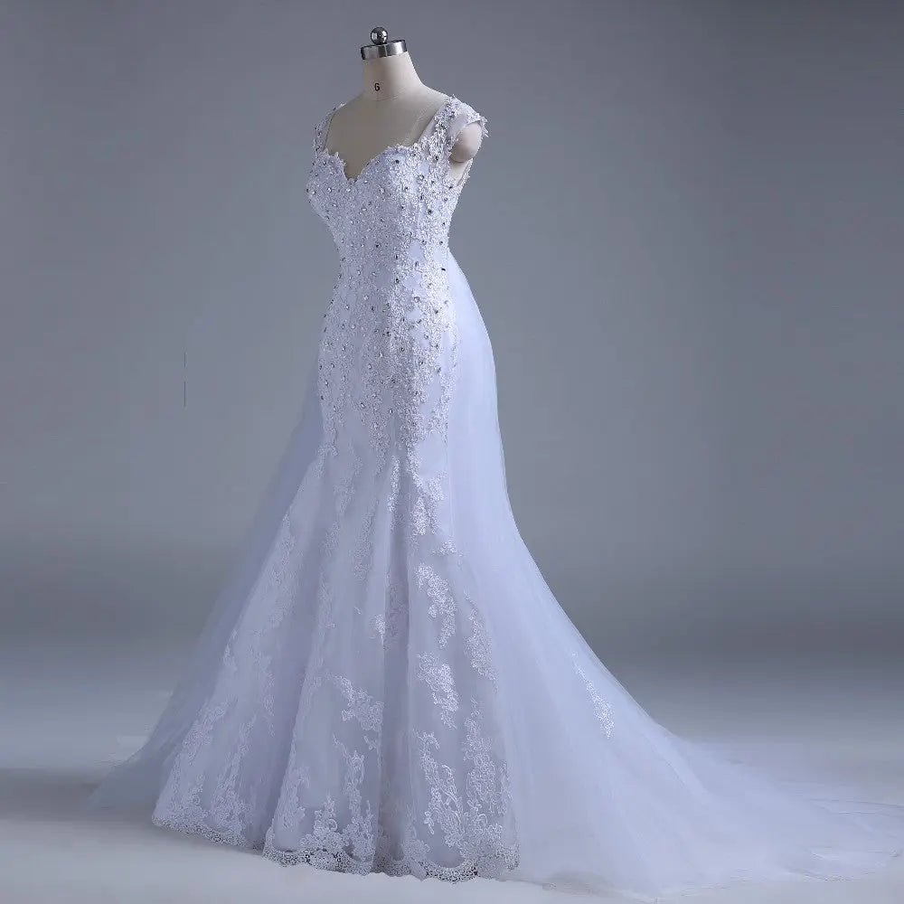 Mermaid Embroidered Bridal Gown - Mscooco.co.uk