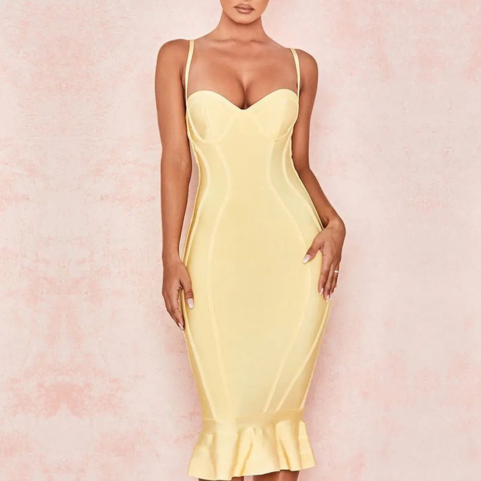 Mermaid Sexy Spaghetti Strap Bodycon Dress - Mscooco.co.uk