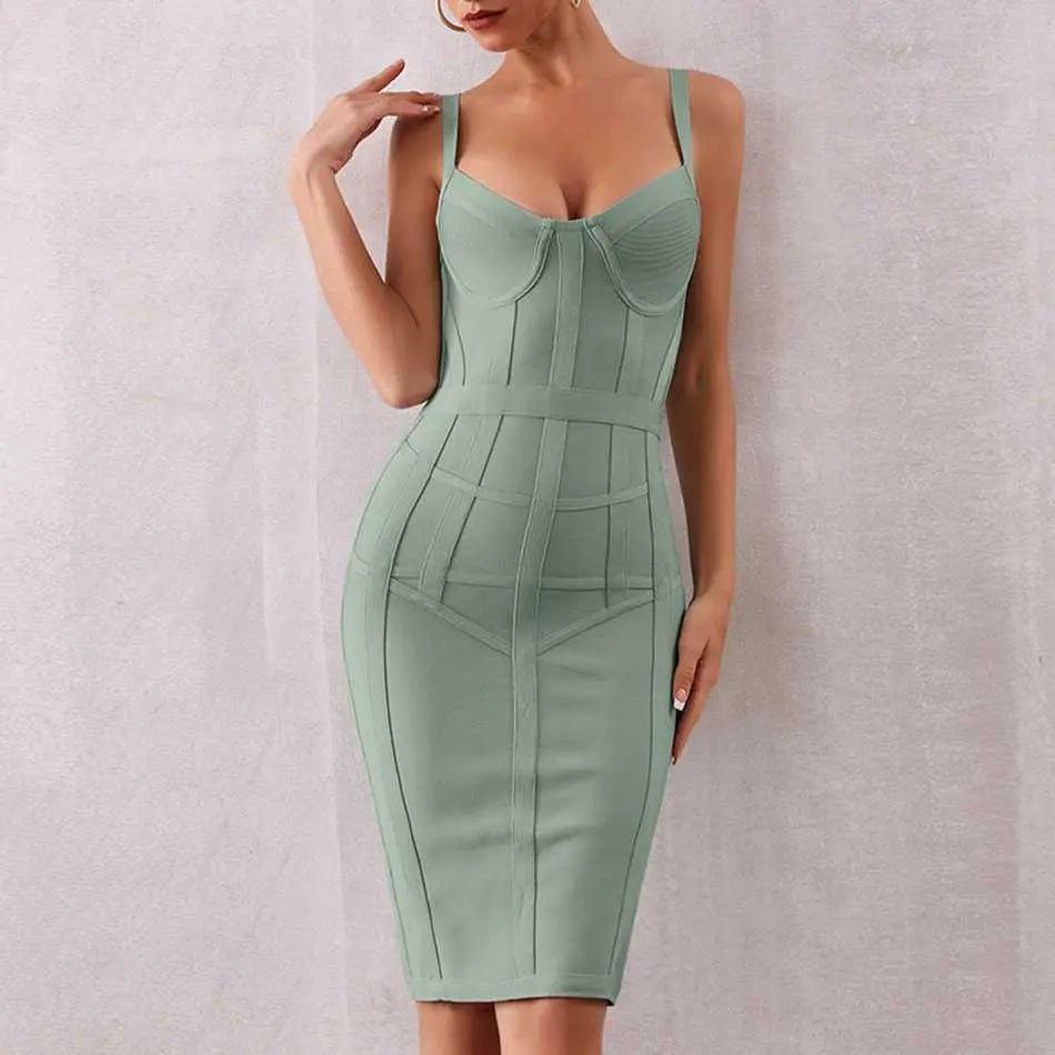 New Bandage Sexy Spaghetti Strap Celebrity Party Dress - Mscooco.co.uk