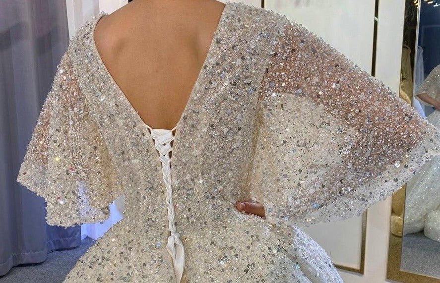 New Design Full Beading Wedding Dress - Mscooco.co.uk