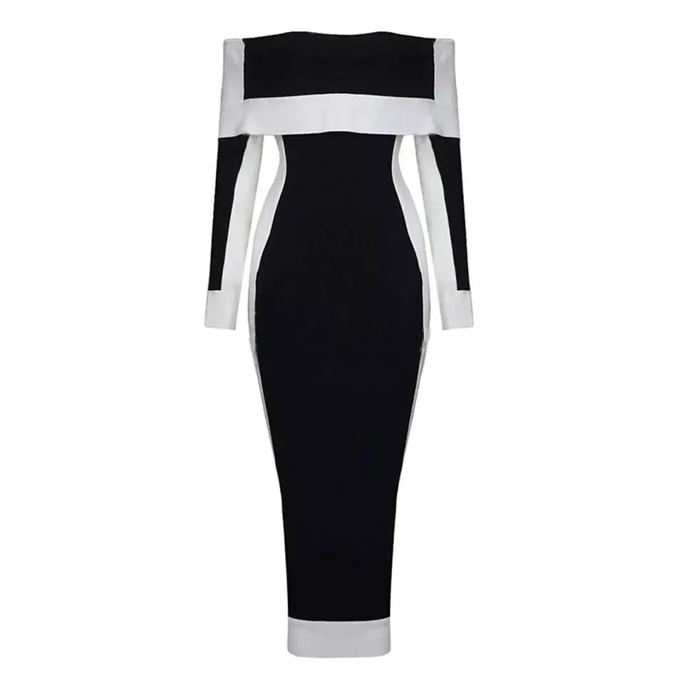 New Long Sleeve Bodycon Bandage Dress - Mscooco.co.uk