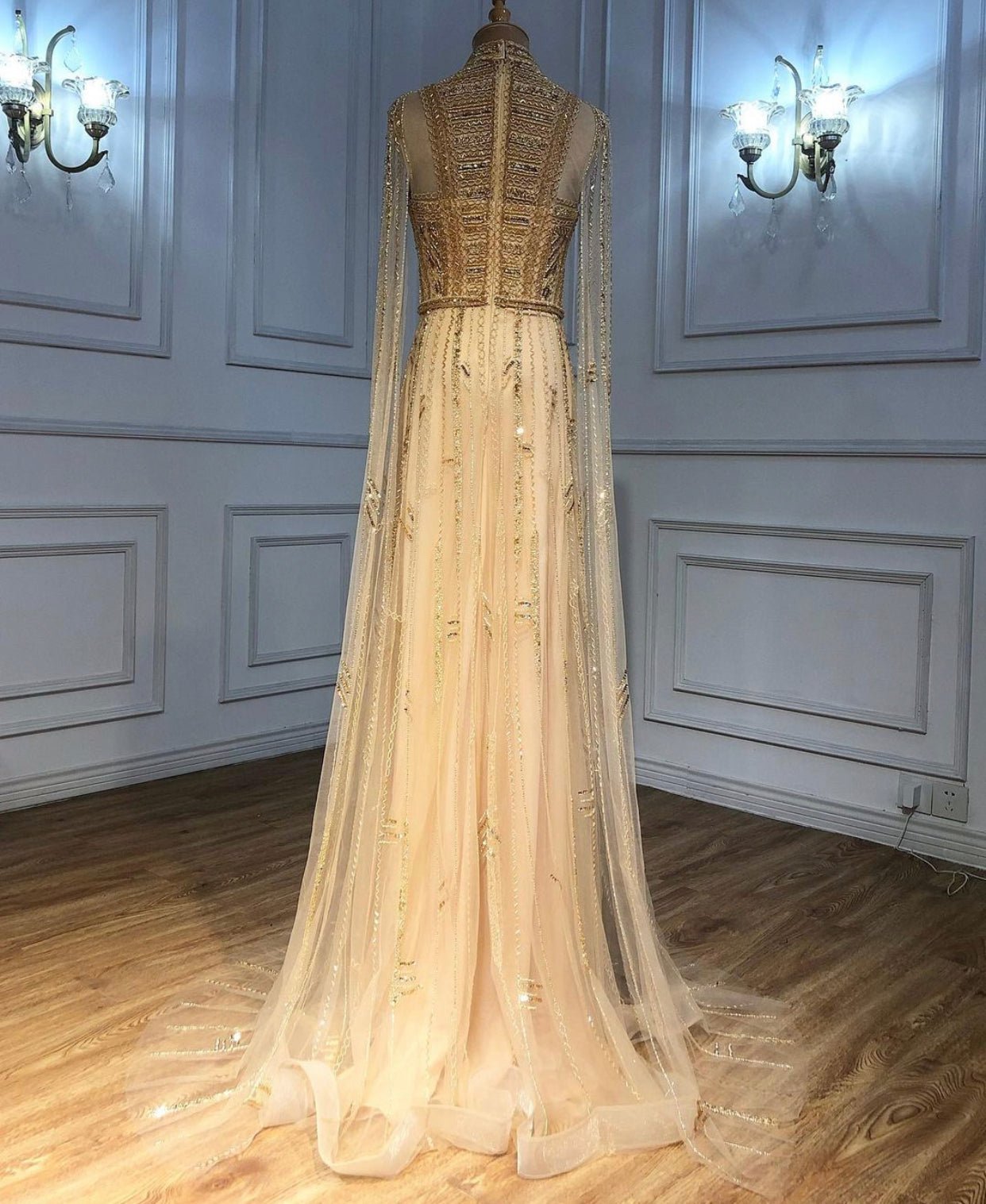 Noel Beading Embellished Evening Dress - Mscooco.co.uk