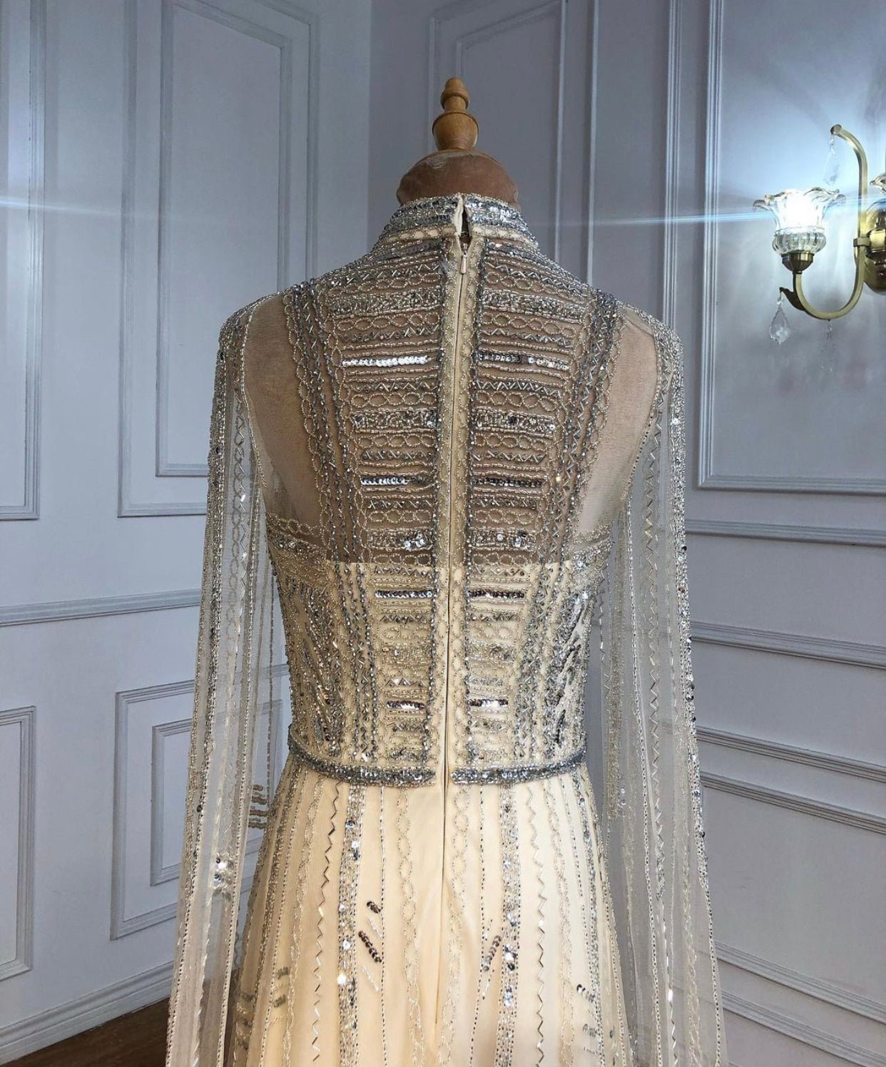 Noel Beading Embellished Evening Dress - Mscooco.co.uk