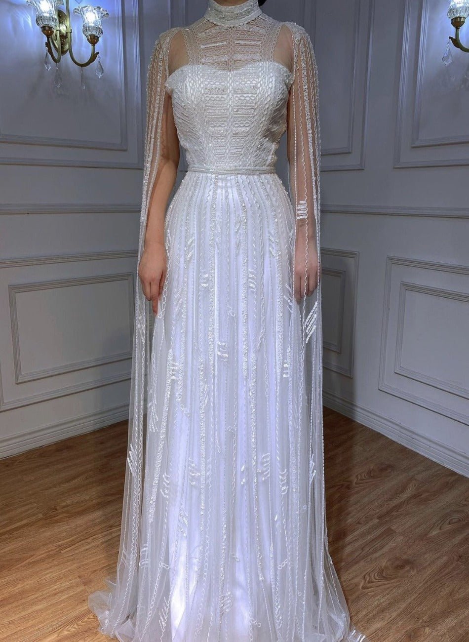 Noel Beading Embellished Evening Dress - Mscooco.co.uk