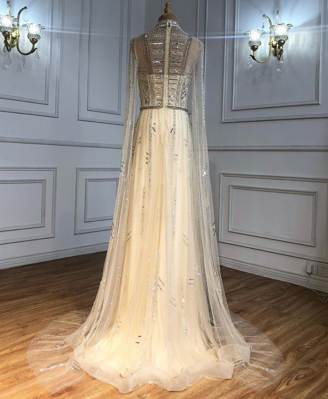 Noel Beading Embellished Evening Dress - Mscooco.co.uk