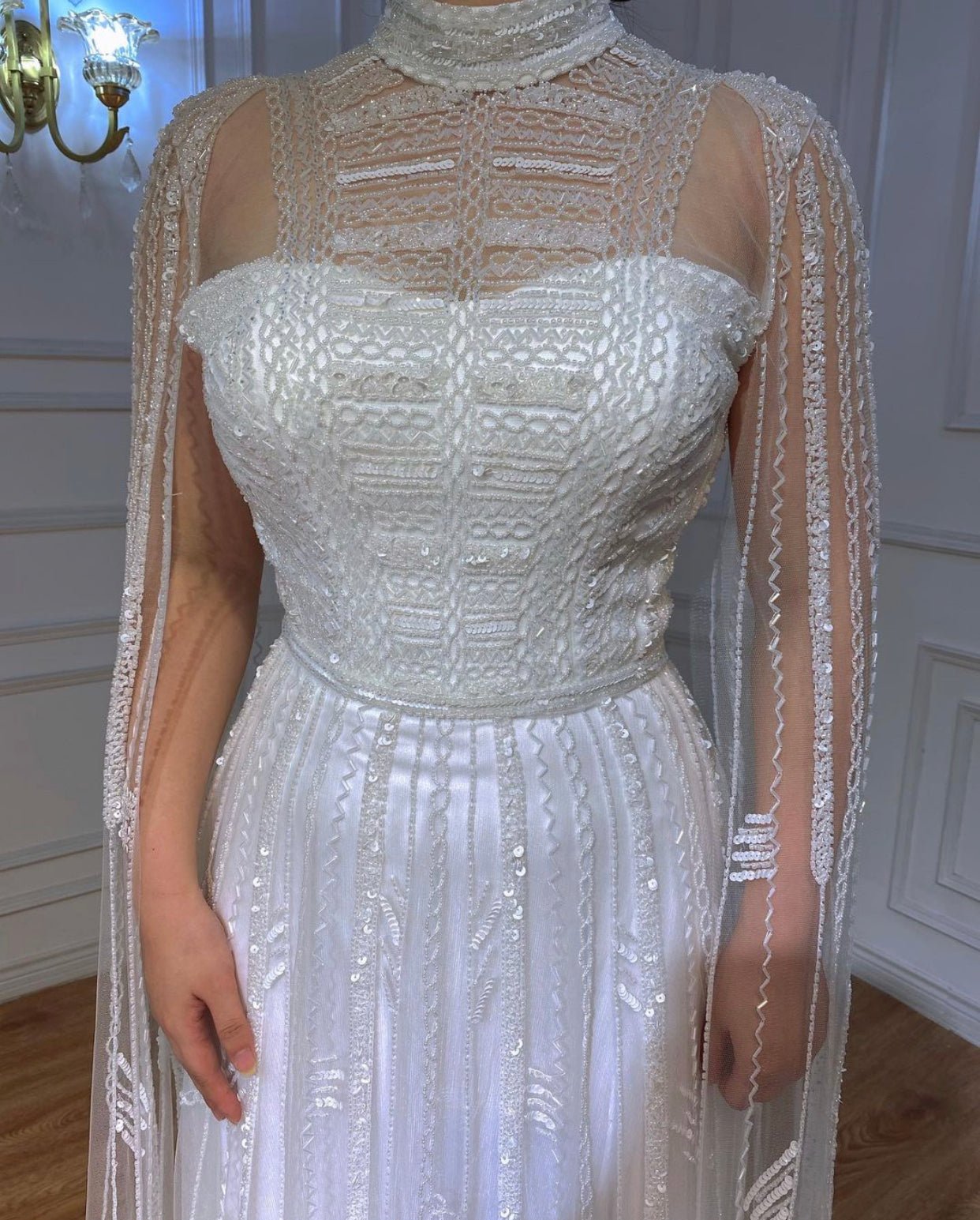 Noel Beading Embellished Evening Dress - Mscooco.co.uk