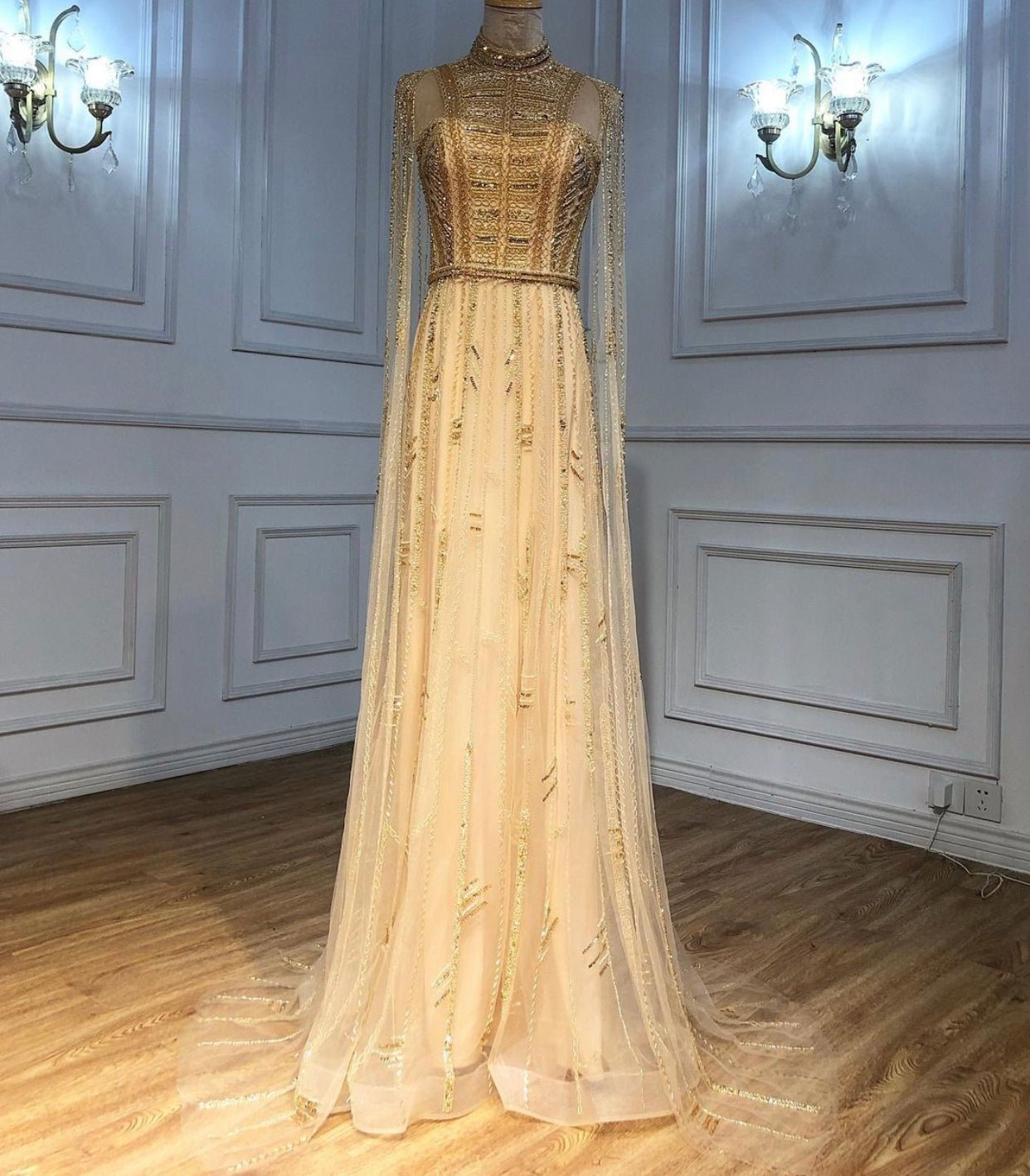 Noel Beading Embellished Evening Dress - Mscooco.co.uk
