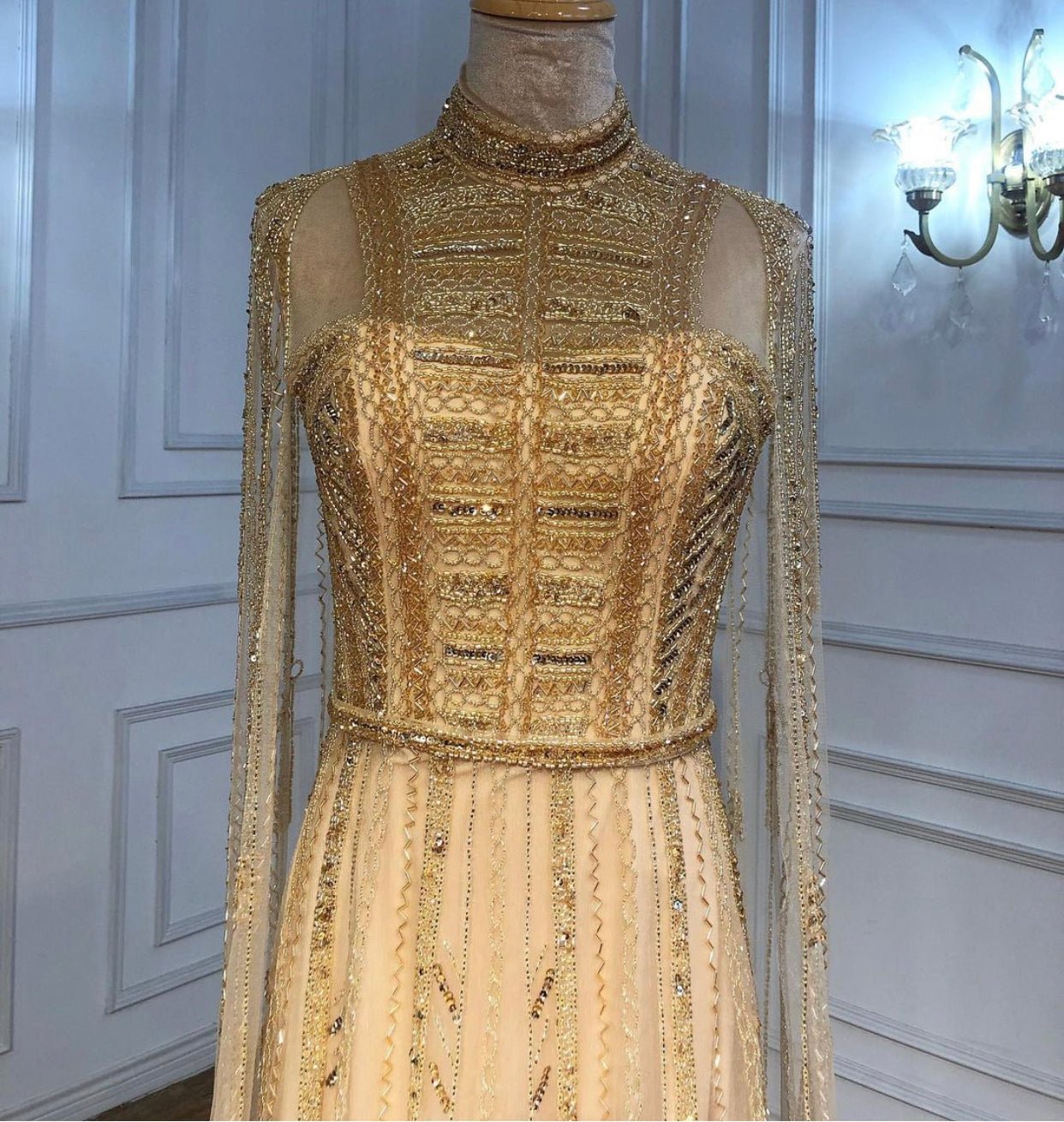 Noel Beading Embellished Evening Dress - Mscooco.co.uk