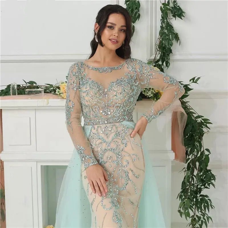 NURA - Crystal Luxury Evening Gowns - Mscooco.co.uk