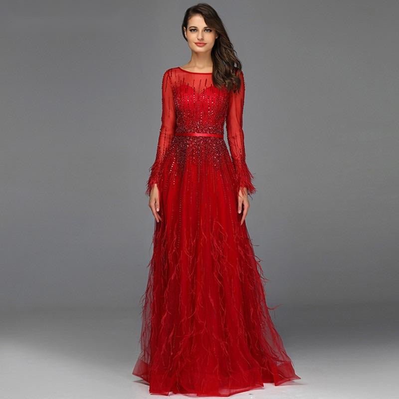 Paris - Red Evening Gown Paris - Red Evening Gown