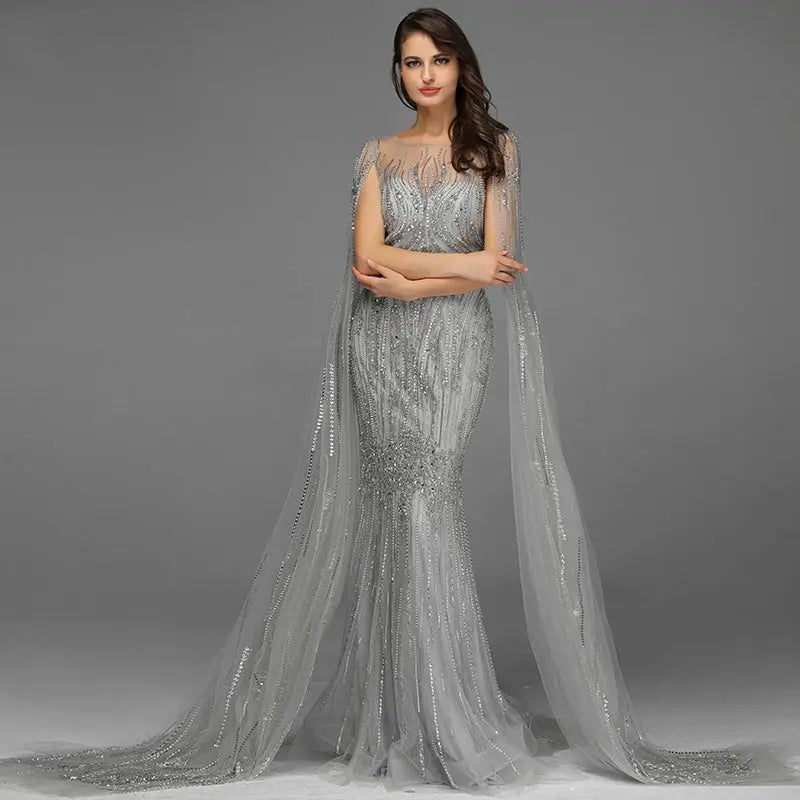 RANIA - Beaded Embellished Gown - Mscooco.co.uk
