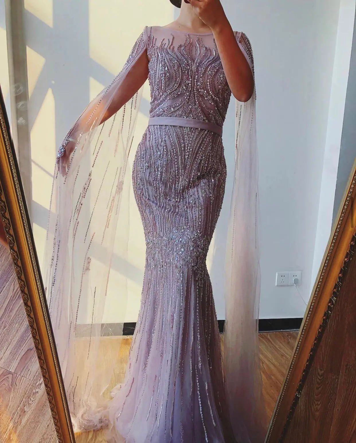 RANIA - Beaded Embellished Gown - Mscooco.co.uk